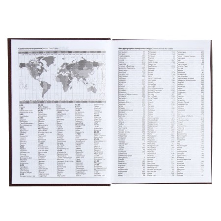 The diary half-dantered for 4 years A5, 192 leaf "Leather", solid cover, silk, coffee-brown-4