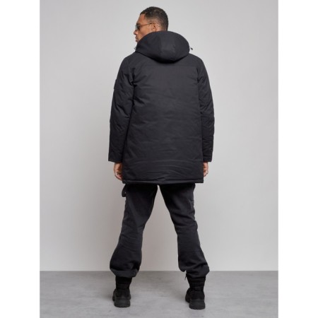 Extensive male winter park, size 54, black color-3