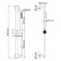 Shower set of Wasserkraft A142, watering can 1 mode, stand, hose, chrome
