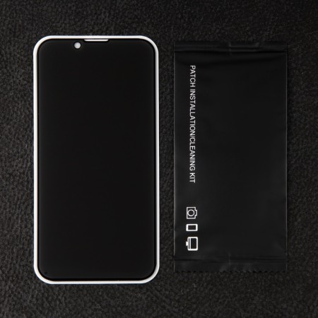 Protective glass for the iPhone 13 mini, Antishpion, 9h, 0.33 mm, black frame-1
