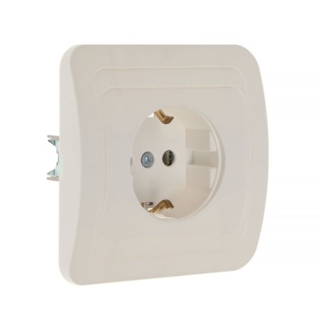 Smartbuy "Mars" socket, 16 a, single, hidden, with salary, white