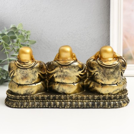 Polystone souvenir "Three Wheels on the stand" 12x26x8 cm-2