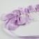 Carnival bandage "Lolita", lilac color with white lace