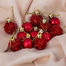 Set of balls plastic D-2.5 cm, 12 pcs 