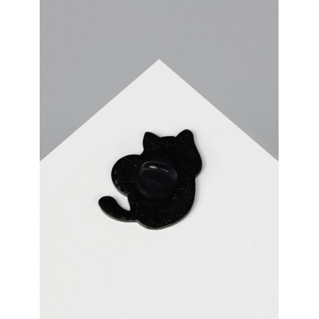Icon "kitten" with a ball, colored in ferrous metal-2