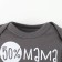 Body crumb I "100% I", gray, height 74-80 cm