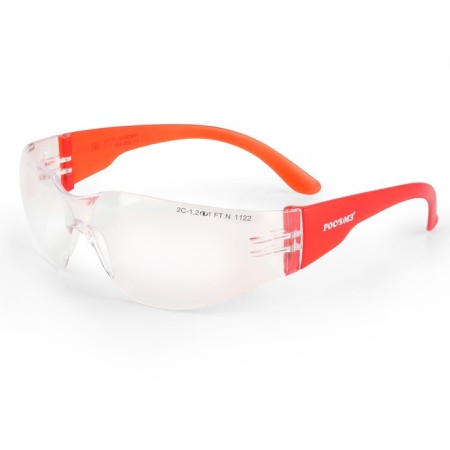Glasses Protective Rossus O15 671009, with polycarbonate lenses, open type, transparent