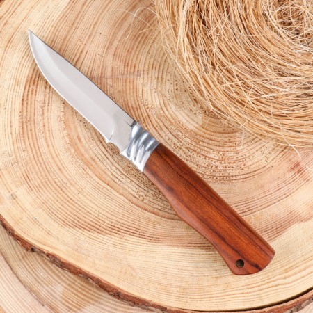 Hunting knife "Burgut" 21.5cm, blade 98mm/2.5mm, wooden hilt-1
