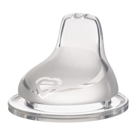 Nipple - jacket, soft nose, wide throat, from 9 months, silicone-2