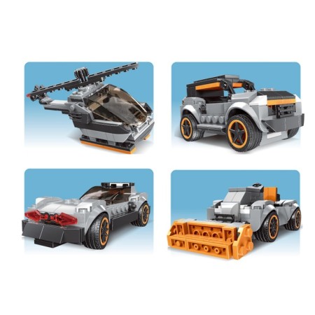 Block designer "Cabriolet", 20 assembly options, 233 details-4
