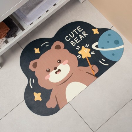 Cute Bear diatomyta shares, moisture, 49 × 78 cm, dark gray-1