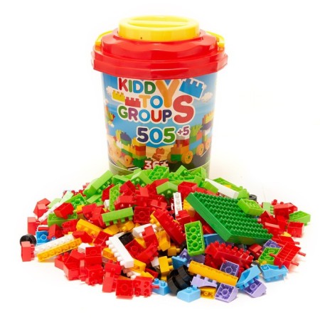 Constructor Bricks No. 505+5, in a bucket-2