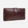 Male purse on a magnet, department for bills, for maps, for coins, brown color
