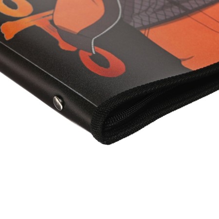 A4, naruto, universal notebook folder, lightning around, plastic, black-2