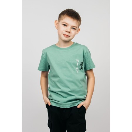 T -shirt for a boy, height 176 cm, color sage