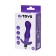 Anal plug Toyfa A-Toys with vibration, moisture resistant, silicone, purple color, 12.9 cm, d = 3