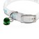 Collar "Bones", 28 x 1 cm, Osh 18-24 cm, transparent/blue