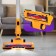 Vacuum cleaner KitFort KT-5251, vertical, 120 watts, 0.8 l, orange