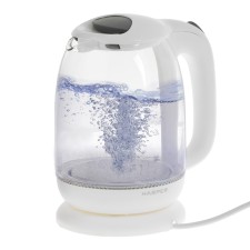 Electric kettle Harper HWK-GM02, 2200 watts, 1.7 l, glass, white