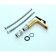 Bronze de Luxe ELEMENT EL02GB sink mixer, pour 130 mm, brass, gold/black