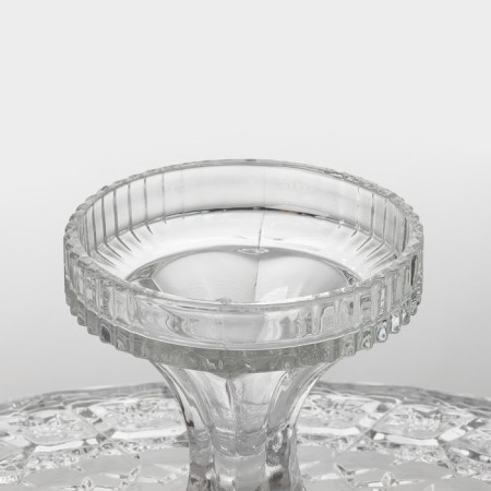 Glass vase on the Mey-Ji cake leg, 36 × 23 cm-4