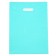 Polyethylene package with a cut handle, turquoise 30-40 cm, 50 μm