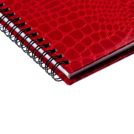 Planning dated 2025, Attomex. Arkona, 64 sheets, a solid cover of boumvinyl with foam rubber, block 70 g/m2, red, 294 x 142mm-3
