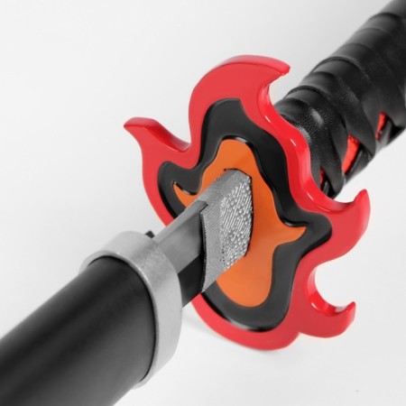 Souvenir weapon "Katana Kedu" 100 cm, blade 65 cm, black, fire guard-4