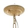 Rosetta chandelier 4he27 40w beige 65x65x28-88cm Bayerlux