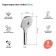 Shower watering can Iddis sena sen3f00i18, 3 modes, button, 112 mm, chrome/white