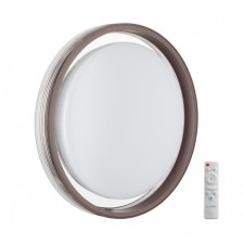 The lamp is wall-flowing Sonex. Meden, 48W, LED, 85x475x475 mm, white color, coffee, transparent