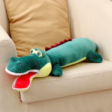 Soft toy "crocodile", 80 cm, dark green color-1