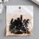 Tough suspension for paintings, photo frames metal (set 40 pcs) black 4x0.5 cm