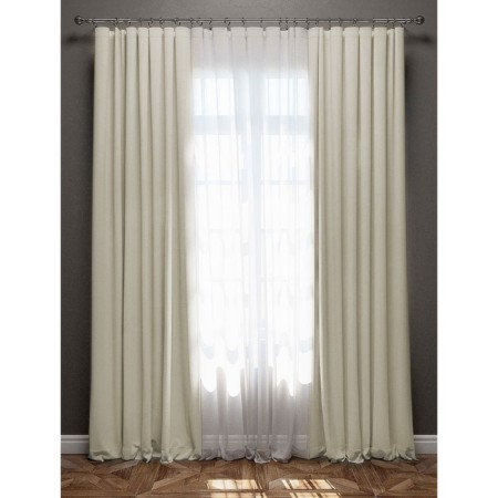 Curtains "Blackout": tulle 500 x 270 cm, curtains 240 x 270 cm - 2 pcs, beige