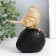Polystone souvenir "Golden Sparrows on black strawberries" 13x10x7 cm