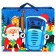 New Year. Gift package, 40x49x19 cm, packaging, blue tractor