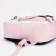 Youth backpack on lightning from textiles, 2 pockets, pink color