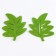 Adhesive -based felt decor, set 20 pcs., Size 1 pc. - 14.5 × 16 cm, green color