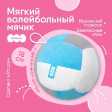 The developing toy of the crumb “Mysterious mild - volleyball”, the color of the blue
