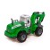 Excavator inertial "Stroykhnika", lighting effects, mobile parts, green color