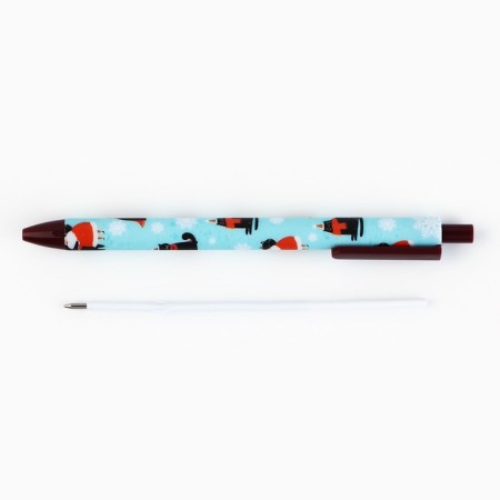 Automatic matte handle "Cat Frost", blue paste 0.7 mm-2