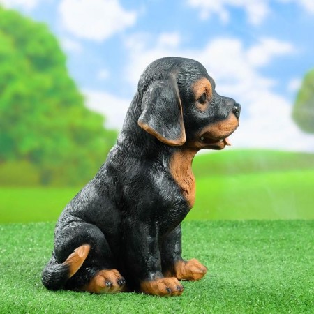 Garden figure "Rotweiler Puppy" 28cm-1