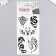 Transfer Tattoo "Dragons" Black, 9x21