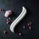 Ceramic Ceramic Oliva dish, 150 ml, 26 × 9 × 3 cm, white color