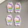 A set of buttons for creativity Tree "Unicorood in a sweater" set of 15 pcs 3.4x2.1 cm