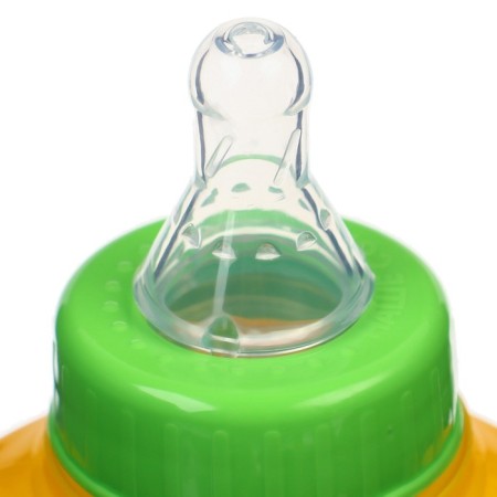 A bottle of feeding "Forest Friends", classic throat, 250 ml., 3 months, cylinder, with handles-3