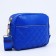 Bag Cross-Bodi with a zipper, blue color