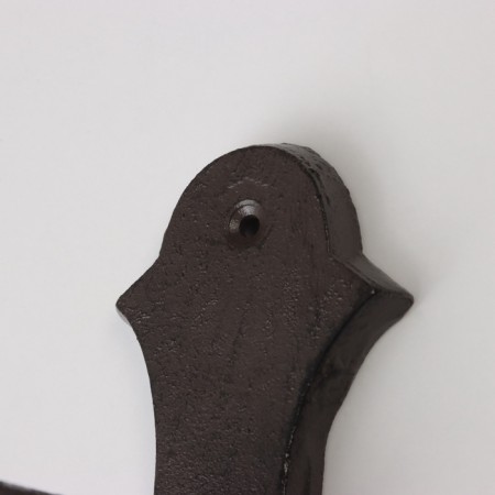 Decorative cast iron hook "Ball tip" 15x7x27.6 cm-3