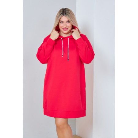 Women's dress, size 56, red color-2