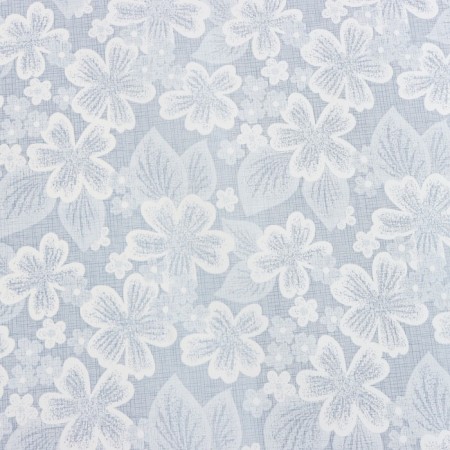 Rolled oilcloth with embossing "Clover", 1.25 × 25 m, blue color-2